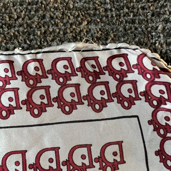 Vintage Christian Dior Silk Monogram Pocket Square Handkerchief - Picture 9 of 15